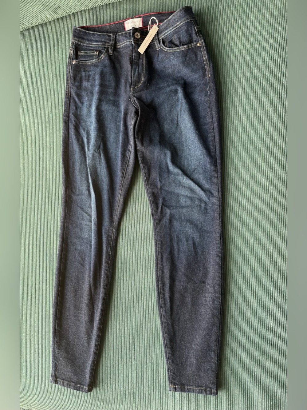 Fran Denim Nicole 29 Jeans NWT Athletic Women High Rise Skinny Dark Wash Curvy